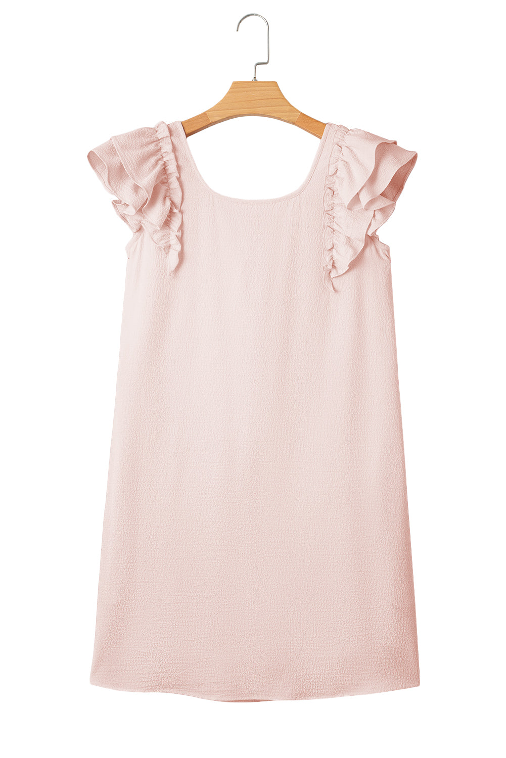 Bow Back Flutter Sleeve Mini Dress