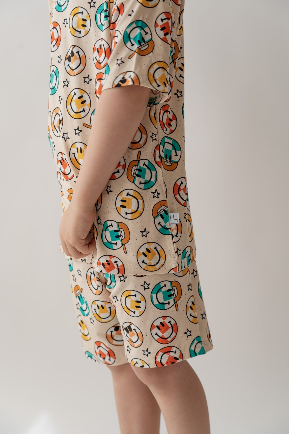 Smiley Check Boys Casual Set