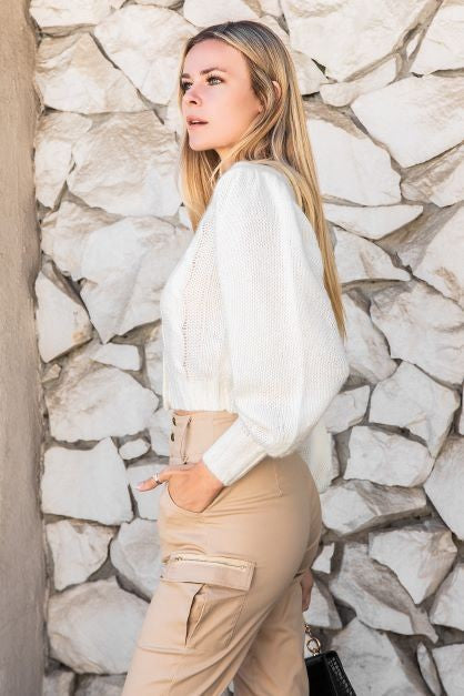 Button Front Chunky Cardigan