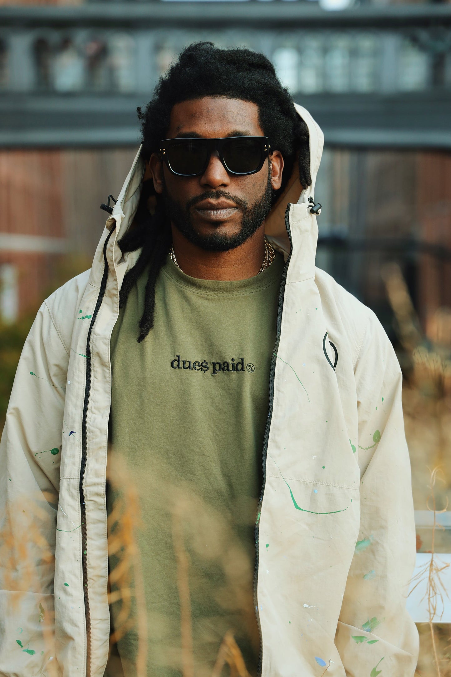 Dues Paid (Military Green - Oversize)