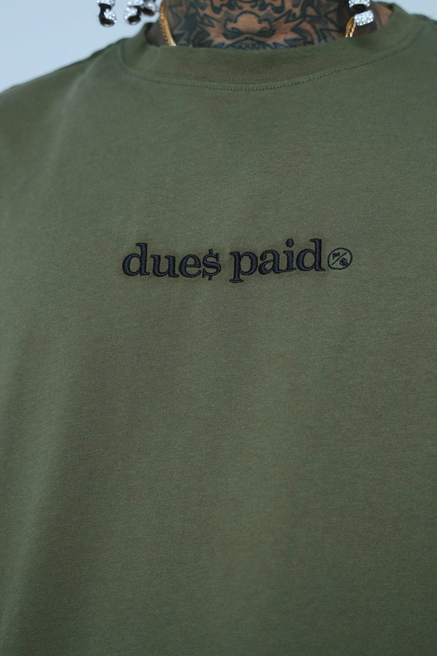 Dues Paid (Military Green - Oversize)