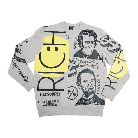 Rich Crewneck Sweater (Heather Grey)