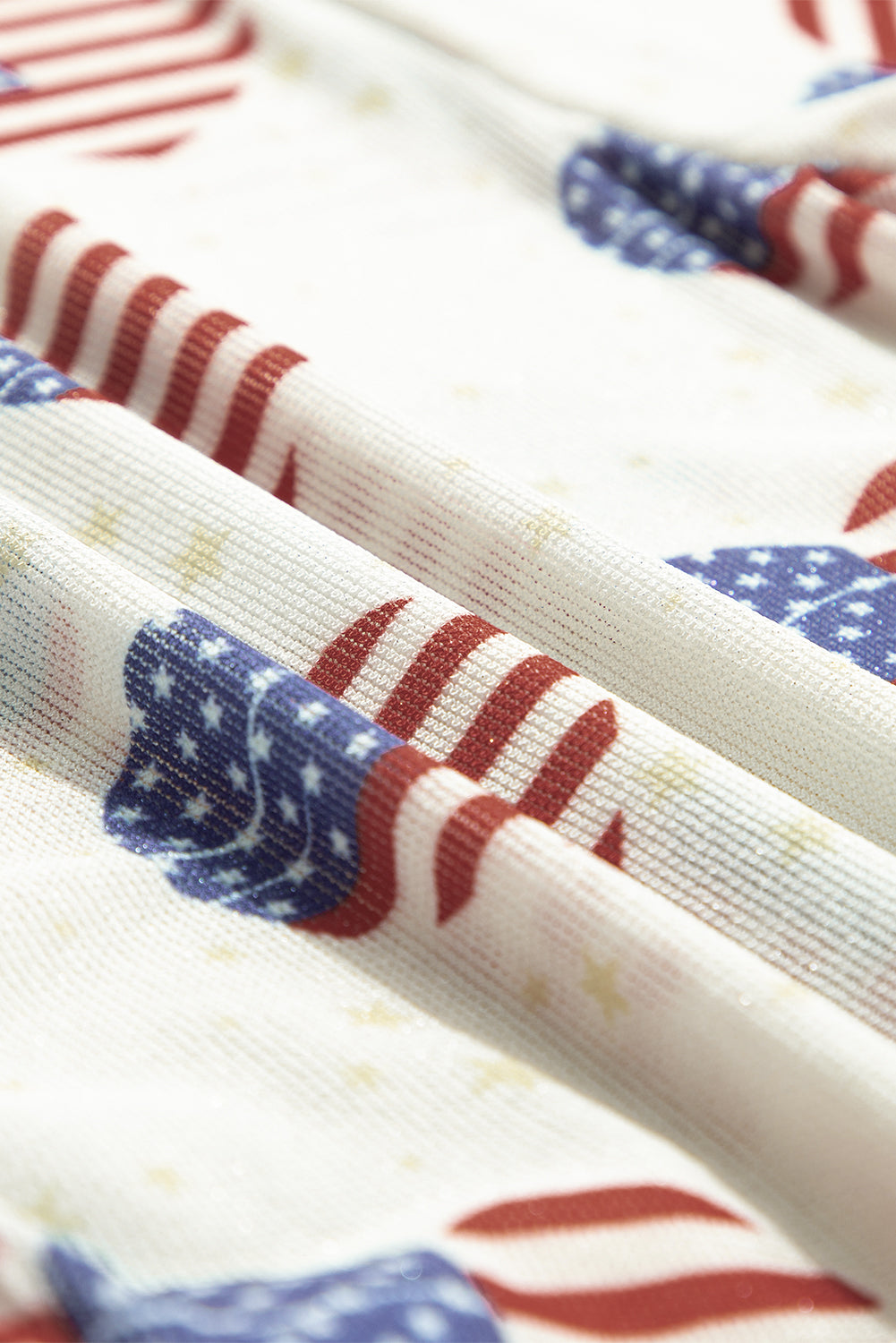 Americana Mesh Long Sleeve Bodysuit